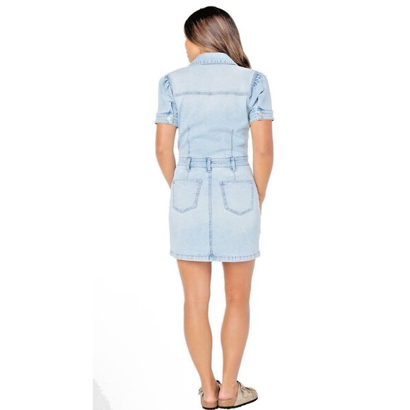 Celebrity Pink Denim Overalls Skirtall Dress Light Wash Juniors Plus women XL - Picture 13 of 14